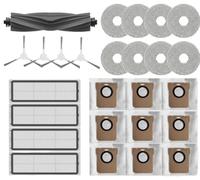 INF Accessori di Ricambio per Dreame L10S Ultra/S10 PRO, Xiaomi Robot Vacuum X10 Plus, 1x Spazzola Principale, 4X Filtro, 4X Spazzola Laterale, 8X tergicristallo, 9X Sacchetto per la Polvere