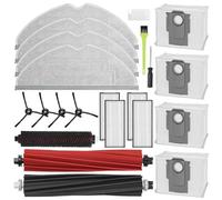 INF Accessori di ricambio per Roborock S8/S8+/S8 Pro Ultra, 3 spazzole principali, 4 filtri HEPA, 4 sacchetti per aspirapolvere, 4 cuscinetti per la pulizia, 4 spazzole laterali, 2 spazzole per la pul