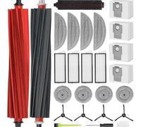 INF Accessori per Roborock S8 MaxV Ultra: 2 spazzole a Rullo, 1 Spazzola autopulente, 4 spazzole Laterali, 4 filtri HEPA, 4 Panni per mocio, 4 Cuscini Laterali, 4 Sacchetti per aspirapolvere,