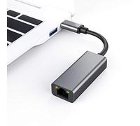INF Adattatore di rete da USB-C a RJ45, adattatore Ethernet per laptop USB-C per reti Gigabit tramite USB 3.0