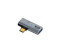 INF Adattatore USB-C multifunzione 2 in 1, USB simultaneo e ricarica PD da 100 W, in lega di alluminio, grigio, 2,63 cm, compatto, trasferimento dati e ricarica rapida