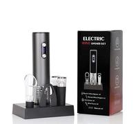 INF Apribottiglie elettrico Set di sei pezzi - Cavatappi automatico USB ricaricabile
