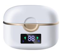 Cuffie wireless Bluetooth 5.0 con doppi altoparlanti dinamici White