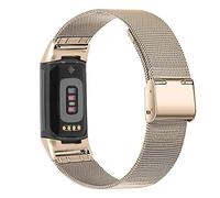 INF Bracciale in metallo per Fitbit Charge 5 Cinturino di ricambio in acciaio inossidabile regolabile Oro