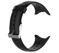 INF Cinturino compatibile con Garmin Swim Watch, cinturino di ricambio in morbido silicone per Garmin Swim Watch, cinturino in silicone nero, stile dal design contrattivo