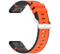 CINTURINO INF Cinturino in pelle siliconica arancione da 26 mm per Garmin Fenix Seri Arancia,