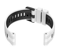 INF Cinturino in silicone bianco e nero per Garmin Forerunner 965