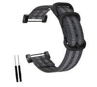 INF Cinturino per orologio in nylon compatibile con Suunto Core Expedition, 28,5 cm x 3 cm, traspirante, regolabile, chiusura con fibbia