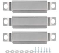 INF Confezione da 3 tubi crossover per barbecue a gas, colore argento