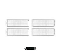INF Confezione da 4 filtri per aspirapolvere per Xiaomi Robot Vacuum Mop 2S/Mop P/Mop Pro/XMSTJQR2S/STYTJ02YM, 4 filtri HEPA, 1 Spazzola per la Pulizia