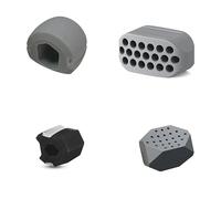 INF Confezione da 4 Jawline Trainer in silicone per esercizi Jawline, rafforza i muscoli facciali, pratico e portatile, allena il viso, facile da usare