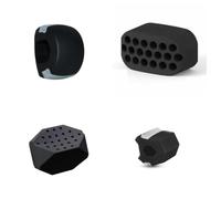 INF Confezione da 4 trainer per la mascella con scatola portaoggetti, silicone di alta qualità, con pratica scatola portaoggetti, rafforza i muscoli facciali, abbellisce la tua mascella