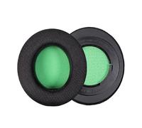 INF Cuscinetti auricolari di ricambio compatibili con Razer Kraken Pro V2, in rete traspirante da calcio, confezione da 2, nero, 11 x 9,8 cm, in memory foam, vestibilità comoda