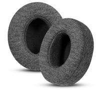 INF Cuscinetti auricolari di ricambio di alta qualità, compatibili con Beats Studio 2 e Studio 3, colore nero, in tessuto di seta ghiacciata, 9 cm x 8,5 cm x 2,3 cm, confezione da 2
