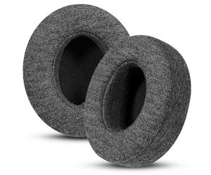 INF Cuscinetti auricolari di ricambio di alta qualità, compatibili con Beats Studio 2 e Studio 3, colore nero, in tessuto di seta ghiacciata, 9 cm x 8,5 cm x 2,3 cm, confezione da 2