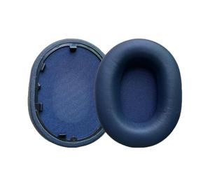 INF Cuscinetti auricolari in pelliccia di agnello blu (confezione da 2) con schiuma acustica, compatibili con Sony WH-1000XM5 & XM6