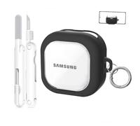 INF Custodia compatibile con Samsung Buds4/4 Pro con penna di pulizia, supporto trasparente e chiusura sicura