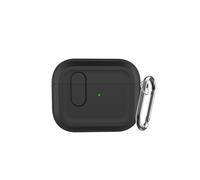 INF Custodia per auricolari Bluetooth compatibile con AirPods Pro 2 - Custodia magnetica in silicone con portachiavi, colore: Nero