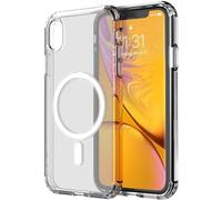 INF Custodia per cellulare iPhone X/XS in acrilico con caricatore MagSafe trasparente/bianco