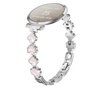 CINTURINO INF Elegante in metallo quadrifoglio per Garmin Lily 2 Silver Oro, Acciaio inossidabile