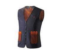 INF Gilet riscaldato Uomo Donna, Gilet riscaldato elettrico USB caldo, 3 livelli di temperatura Gilet caldo riscaldato elettrico per moto Caccia Campeggio all'aperto Sci (XL)