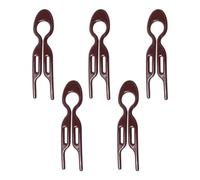 INF INF - Set di 5 pettini per capelli a forma di U, colore albicocca, per chignon e acconciature