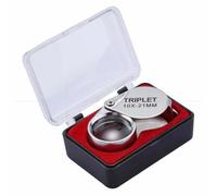 INF Lente d'ingrandimento pieghevole 10x21 per gioielli antichi e monete - tascabile