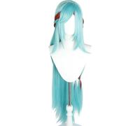 INF Parrucca Cosplay Azzurro Cielo - 100cm Fibra Alta Temperatura, Taglia Regolabile per Anime