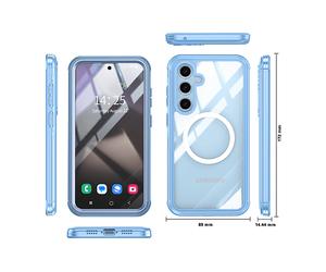 INF posteriore in vetro temperat copertura protettiva per Samsung Galaxy S24 FE, Blu