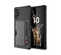 INF protettiva con portacarte custodia per telefono per Samsung S24 Ultra, Nero