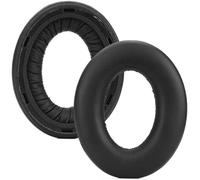 INF Set di 2 cuscinetti auricolari compatibili con Sennheiser HDB 630, in pelle proteica nera con memory foam (senza cuscino)