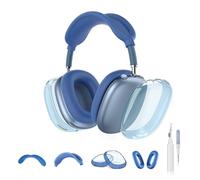 INF Set di 5 custodie in silicone TPU compatibile con AirPods Max - Trasparente, resistente agli urti, impermeabile