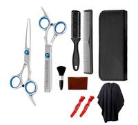 INF Set di forbici per tagliare i capelli da 10 pezzi, acciaio inossidabile 4cr di alta qualità, 1 set di strumenti per tagliare i capelli, 1 custodia