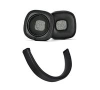 INF Set di ricambio per Marshall Major V/5, 2 cuscinetti auricolari e 1 copriarchetto in pelle proteica nera