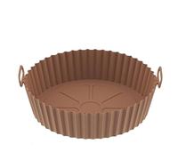 INF Stampo in silicone per friggitrice ad aria calda, 17,5 x 5 cm, ciotola per friggitrice, rivestimenti in silicone per friggitrice, riutilizzabile in luogo di carta del forno per friggitrice