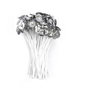 INF Stoppino per candele 100 stoppini per candele per fare candele Candela fai da te, 10 cm, cotone, bianco