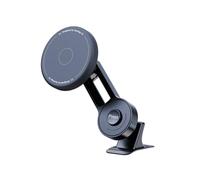 INF Supporto magnetico in silicone con asta di prolunga e base adesiva, in policarbonato e silicone, regolabile a 360°, orizzontale e verticale