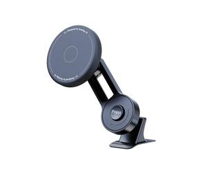 INF Supporto magnetico in silicone con asta di prolunga e base adesiva, in policarbonato e silicone, regolabile a 360°, orizzontale e verticale