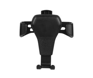 INF Supporto universale per cellulare da auto, nero, per griglia di ventilazione, design a gravità con funzionamento con una sola mano, stabile e antigraffio, facile da montare senza attrezzi con