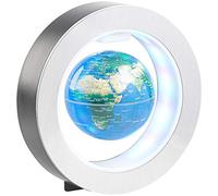 Infactory Mappamondi - Galleggiante Globo: Globo sospeso di 10 cm in Un Anello Magnetico con Illuminazione a LED Colorata (Globo Magnetico, Galleggiante Globo con GUIDATO Illuminazione)