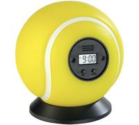 Infactory Sveglie (Giochi e giocattoli) - sveglia per bambini: Sveglia lanciabile pallina da tennis (da lanciare, a forma di palla, sport)