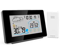 Infactory Weather Stations - termometro: Stazione meteorologica Wireless, Sensore Esterno, Termometro (Digitale Stazione metereologica, metereologica Orologio da Parete)