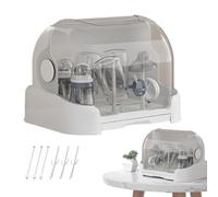Infant Bottle Storage | Large Bottle Organizer With Cover | Dust- | Large Infant Bottle Drying Rack Storage For Home Kitchen Cabinet Pantry Daycare Feeding Breastfeeding Bottle Storage | L