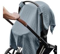 Infant Car Seat Cover - Nursing Privacy Canopy Stroller Shade | Shield Travel Cover, Breathable Feeding Wrap Sunblock Protector Multipurpose Infant Drape Carrier Curtain For