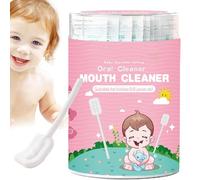 Infant Care Kit - 30pcs Toothbrush, Gauze Gum Cleaner For Teeth & Tongue Hygiene | Safe Paper Handle & Soft 3D Brush | Portable Travel Pack