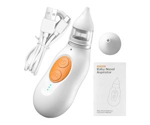 Infant Nose Cleanser - Automatic Breathing Aid, Safe Congestion Reliever, Rechargeable Hygiene Unit | Battery Operated Nasal Extractor, for Clinic Bedtime Infant Care Wellness Routine