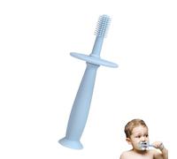 Infant Silicone Toothbrush - 360°Training Toothbrushes with Suction Base | Infant Silicone Toothbrush Teethers for Teething Toys for 6-12 Months