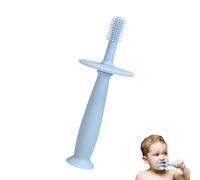 Infant Teether Toothbrush - Food Grade Silicone 360° Suction Base | Silicone Toothbrush Teether, Soft Bristle Care Toy | Infant Teething Relief Brush For 0-6 Years Care Use