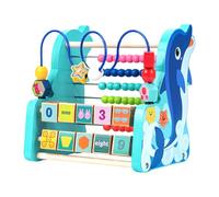 Infantile | Supporto Per L'Apprendimento Matematico Con Design A Delfino - Labirinto Con Perline Per Bambini In Età Prescolare,Per Bambini Di 3 Anni E Più Neonato Aula Viaggio Asilo Compleanno