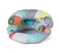 Infantino - 2-in-1 Tummy Time & Seated Support - Cuscino per Neonati e Bambini Più Grandi - Giocattoli Staccabili - Sviluppo dei Muscoli del Collo - Tappetino Confortevole - Multicolore